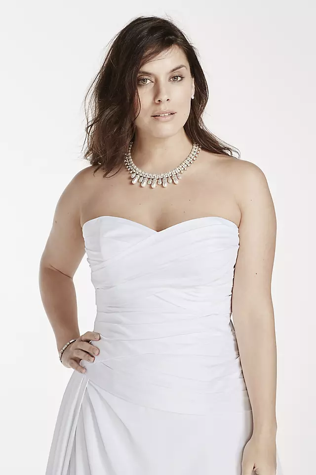 As-Is A-Line Plus Size  Drop Waist  Wedding Dress Image 4