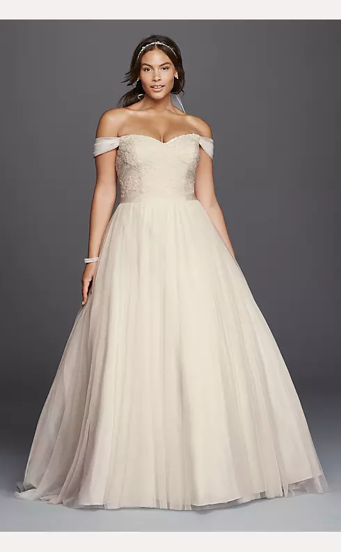 Tulle Beaded Lace Sweetheart Wedding Dress Image 1