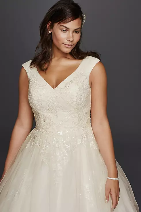 As-Is Plus Size Tank Tulle Wedding Dress Image 3