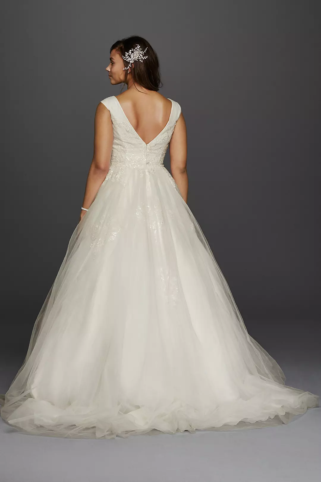 As-Is Plus Size Tank Tulle Wedding Dress Image 2