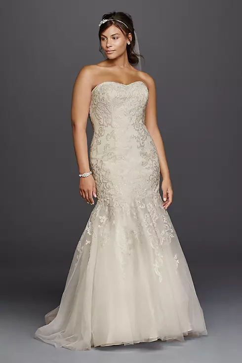 Jewel Lace Wedding Dress with Sweetheart Neckline Image 1
