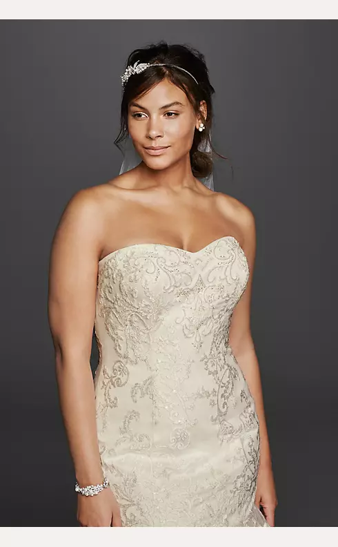 Jewel Lace Wedding Dress with Sweetheart Neckline Image 3