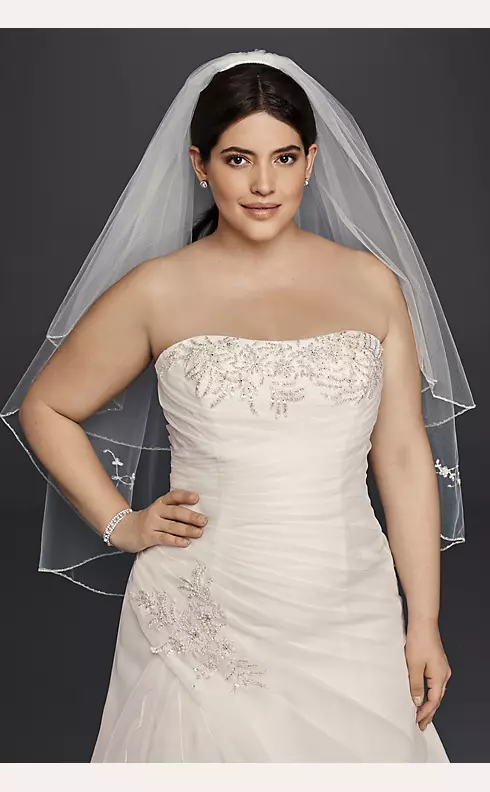 A-Line Wedding Dress with Appliques and Ruching Image 3