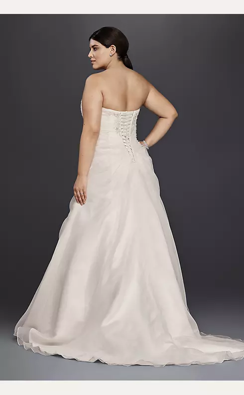 A-Line Wedding Dress with Appliques and Ruching Image 2