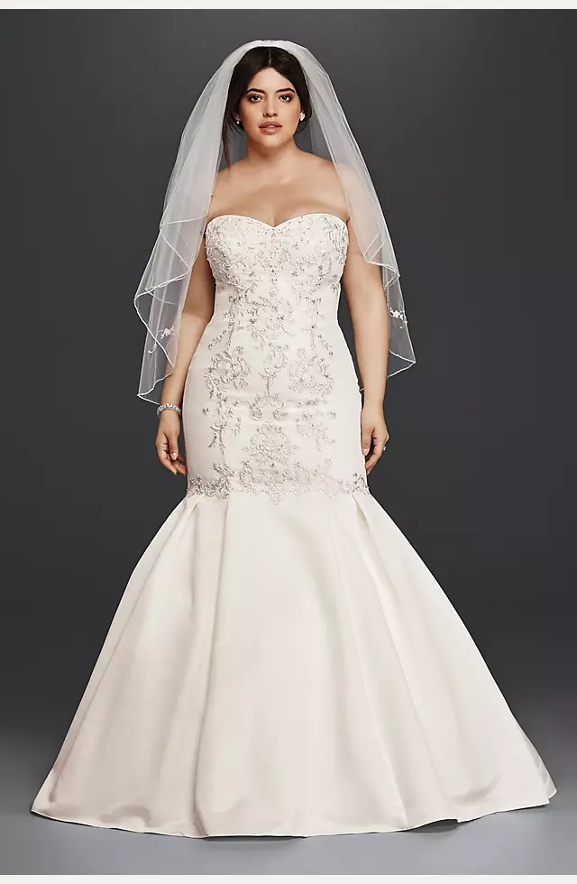 Trumpet Wedding Dress with Lace Bodice Image