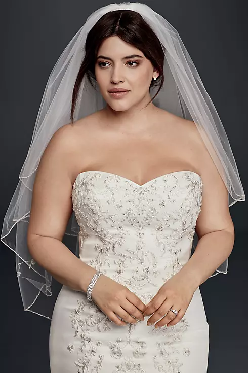 Trumpet Wedding Dress with Lace Bodice Image 3