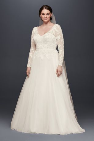 plus size wedding dresses for over 50