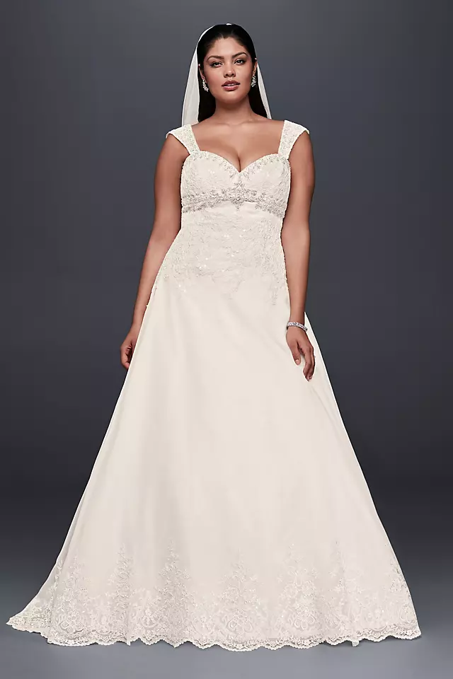 As-Is Plus Size Wedding Dress with Removable Strap Image
