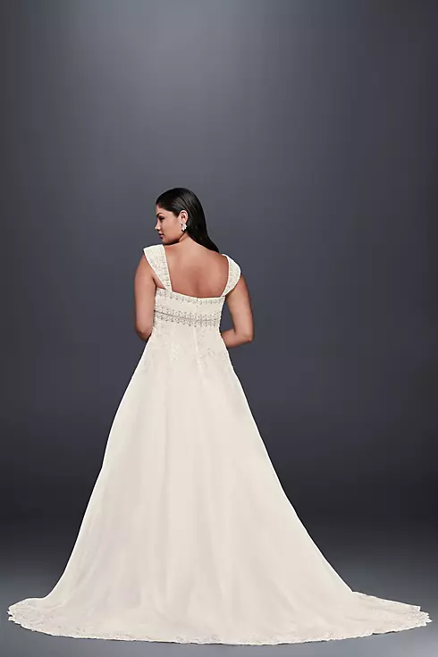As-Is Plus Size Wedding Dress with Removable Strap Image 3