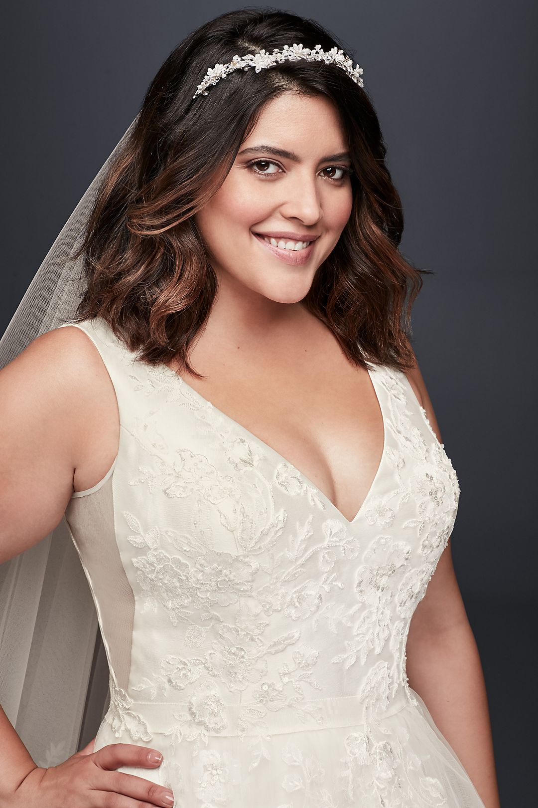 As-Is Mikado and Tulle Plus Size Ball Gown Image 4