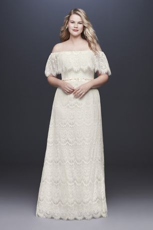 Long Sheath Wedding Dress - Galina