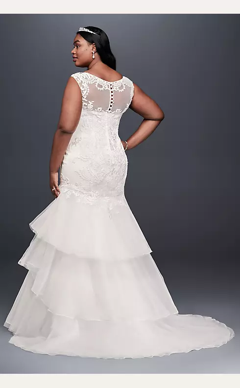 As-Is Tiered Tulle Plus Size Wedding Dres Image 2