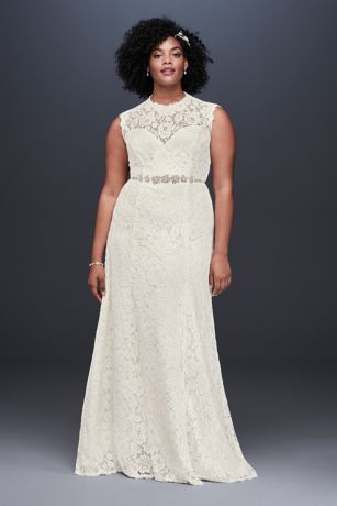 Long Sheath Wedding Dress - David's Bridal Collection