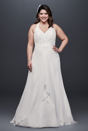 David bridal plus hot sale size wedding dress