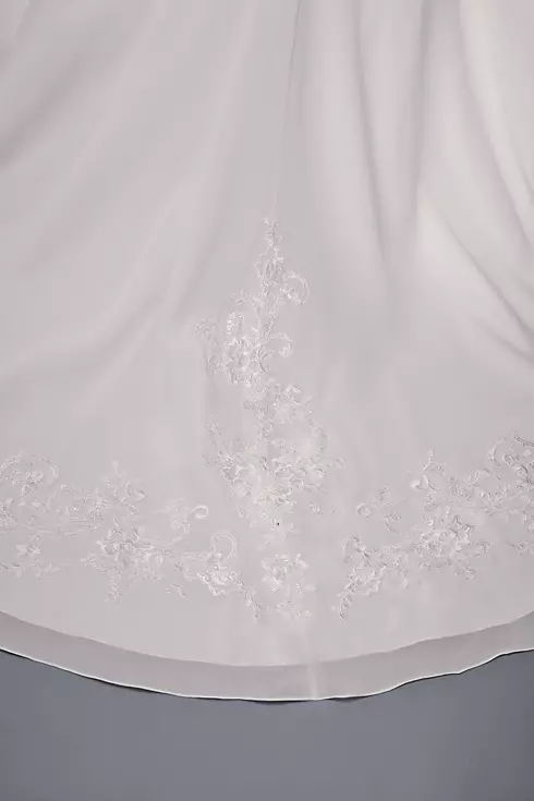 Chiffon Halter A-Line Plus Size Wedding Dress Image 4