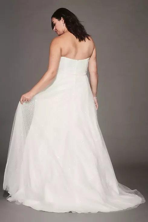 As Is Gradient Glitter Plus Size Wedding Dress Image 2