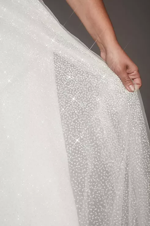 As Is Gradient Glitter Plus Size Wedding Dress Image 5