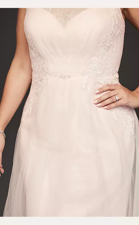 As Is Lace Cross-Back Plus Size Wedding Dress Image 4