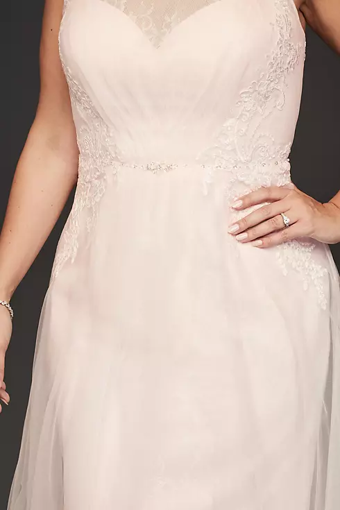 As Is Lace Cross-Back Plus Size Wedding Dress Image 4