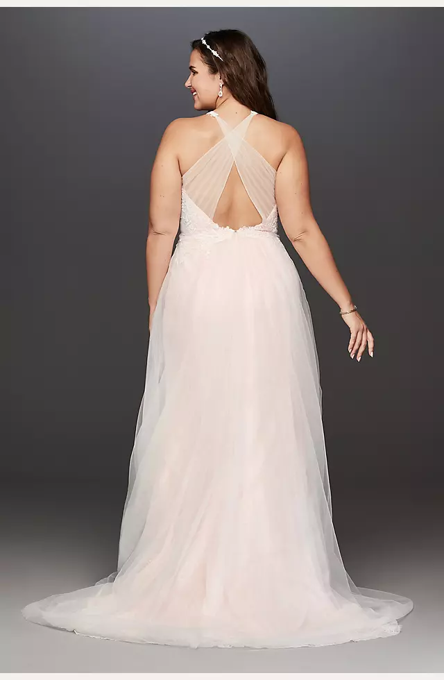 As Is Lace Cross-Back Plus Size Wedding Dress Image 2