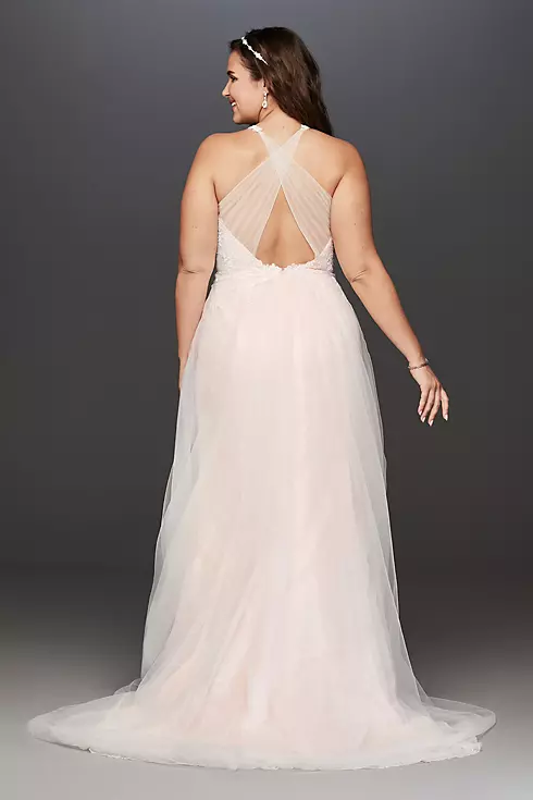 As Is Lace Cross-Back Plus Size Wedding Dress Image 2