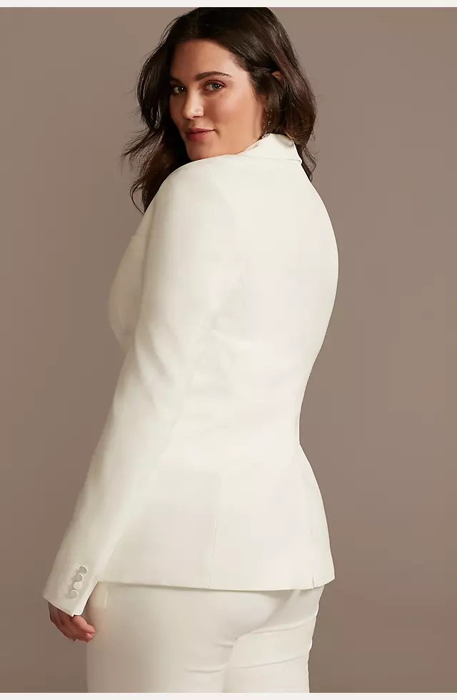 Single Button Relaxed Fit Suit Jacket | David's Bridal
