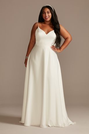 Plus size hotsell satin bridesmaid dresses