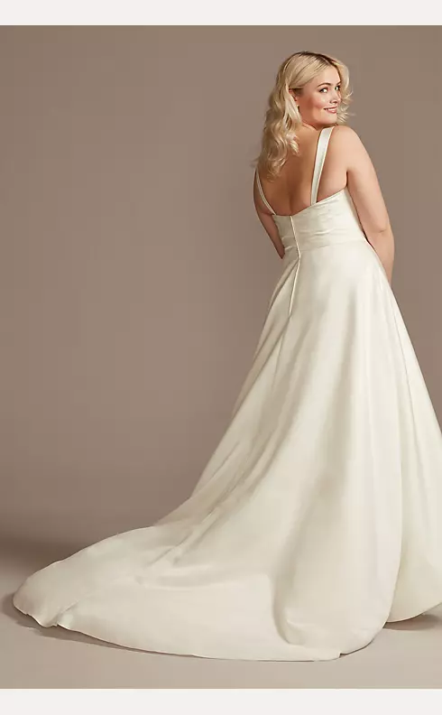 As Is Asymmetric Tulle Hem Plus Size Wedding Dress Image 2