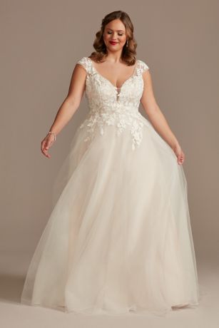 David's bridal cocktail dresses cheap plus size