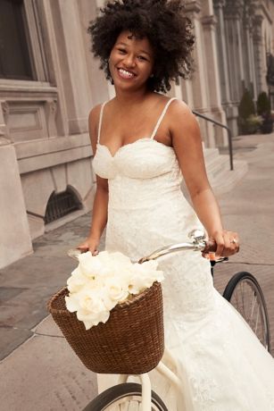 As Is Applique Mermaid Plus Size Wedding Dress