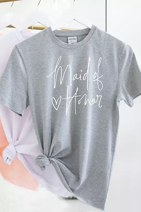 Maid of Honor Fitted Stretch Cotton T-Shirt Image 1