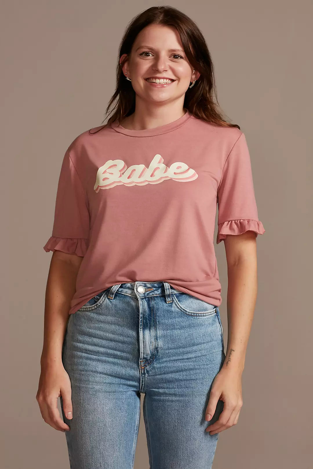 Ruffled Retro Babe T-Shirt Image