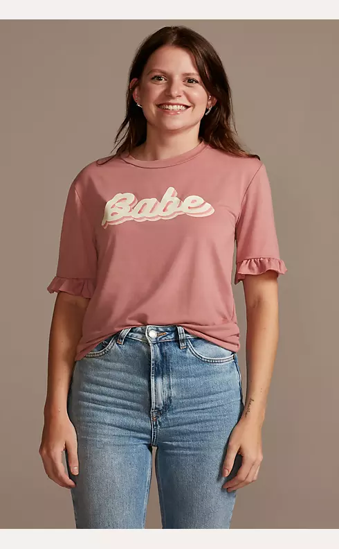 Ruffled Retro Babe T-Shirt Image 1