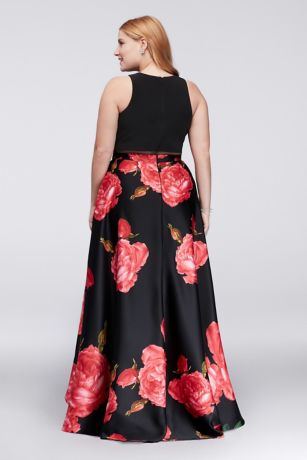 high low gown plus size