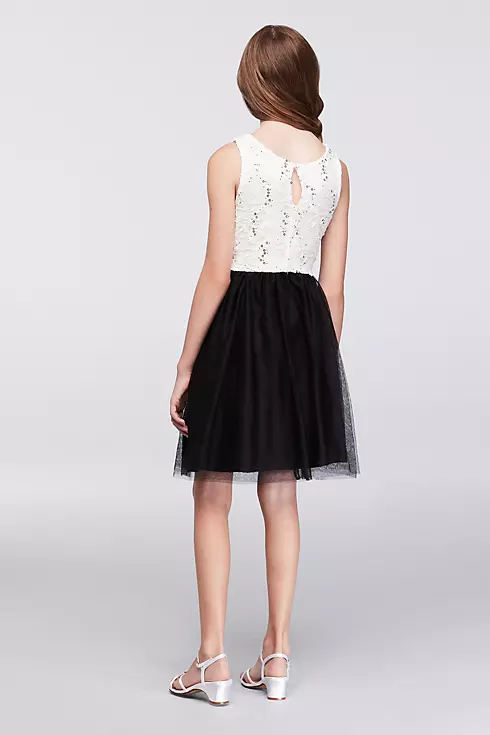 Sequin Lace and Tulle Girls Party Dress  Image 2