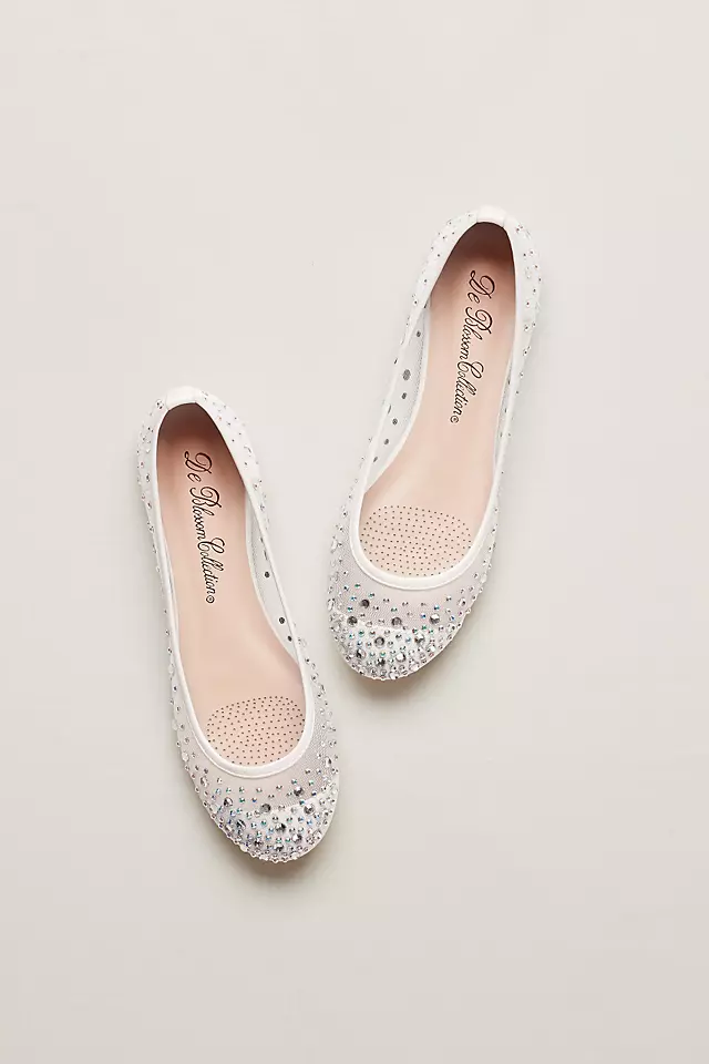 Ballet Flat with Scattered Crystal Accesnts Image 4