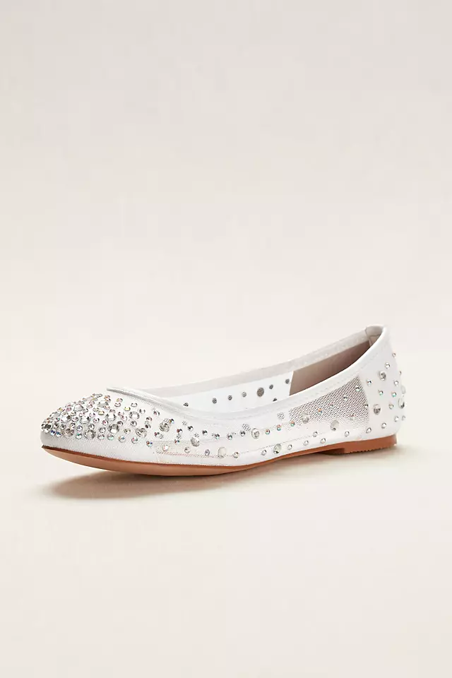 Ballet Flat with Scattered Crystal Accesnts Image