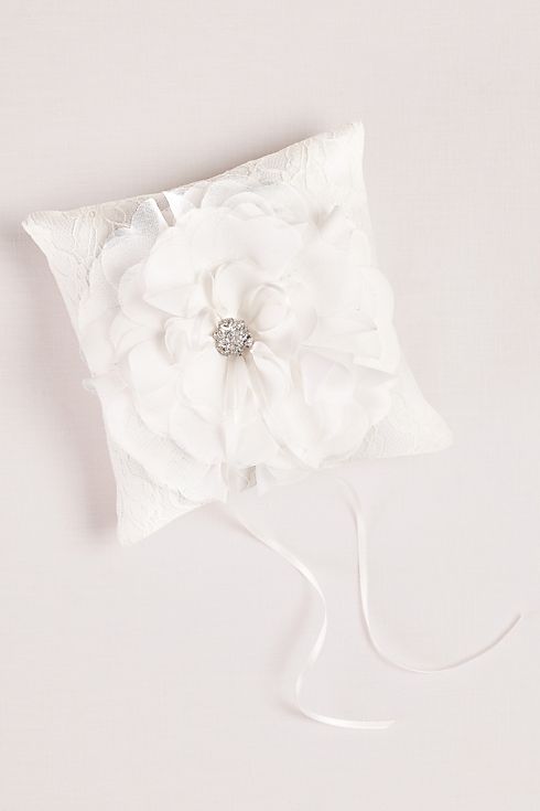 Layered Flower Ring Pillow Image 1