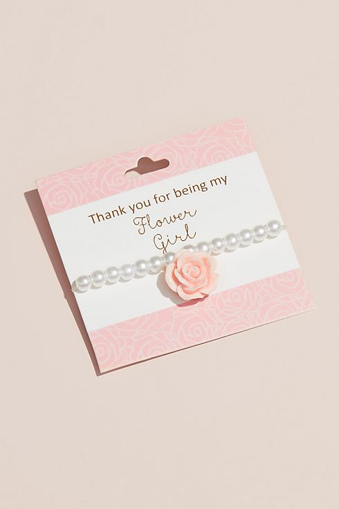 Thank You For Being My Flower Girl Bracelet Image 2