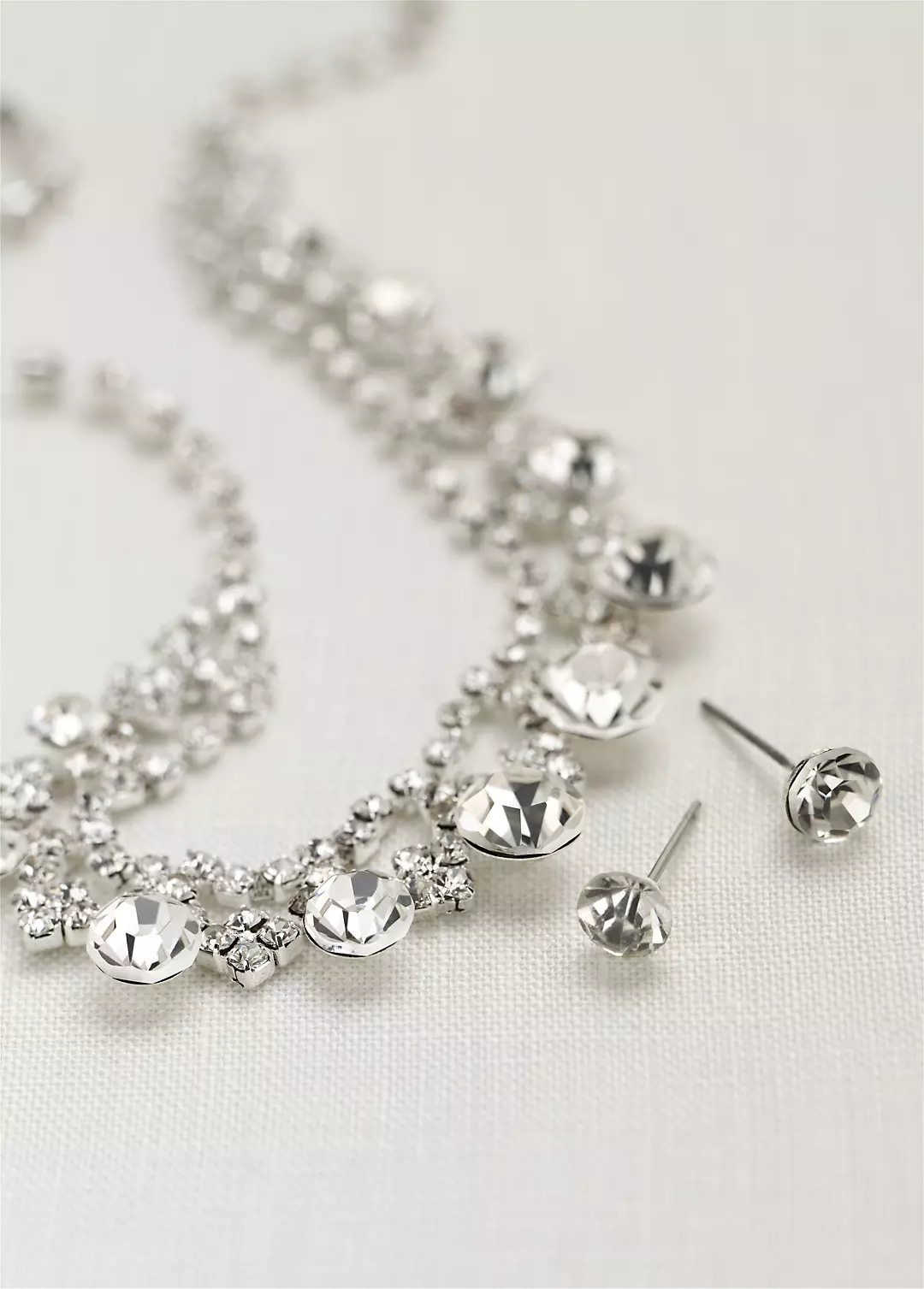 Classic Crystal Necklace and Earring Set Image 2