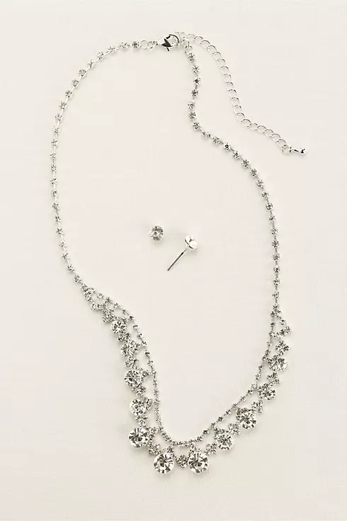 Classic Crystal Necklace and Earring Set Image 1