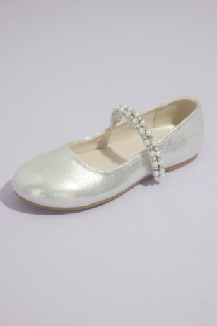 Junior bridesmaid 2024 shoes silver