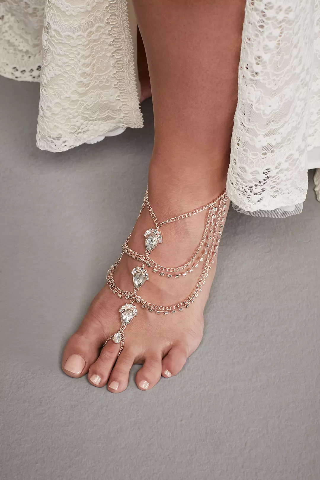Crystal Embellished Wedding Foot Jewelry Image