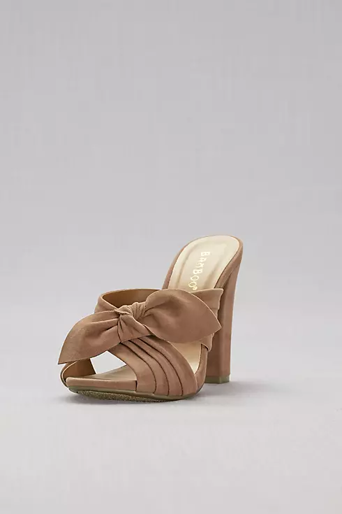 Knotted Faux-Suede Mules Image 1
