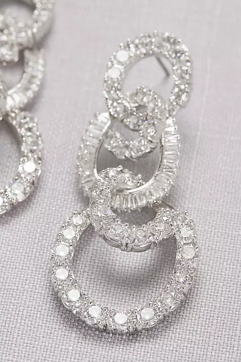 Crystal Circle Quartet Earrings Image 2