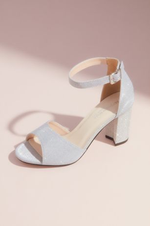 silver bridesmaid shoes wide fit