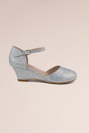 Crystal Gold Wedge Sneakers main image 1