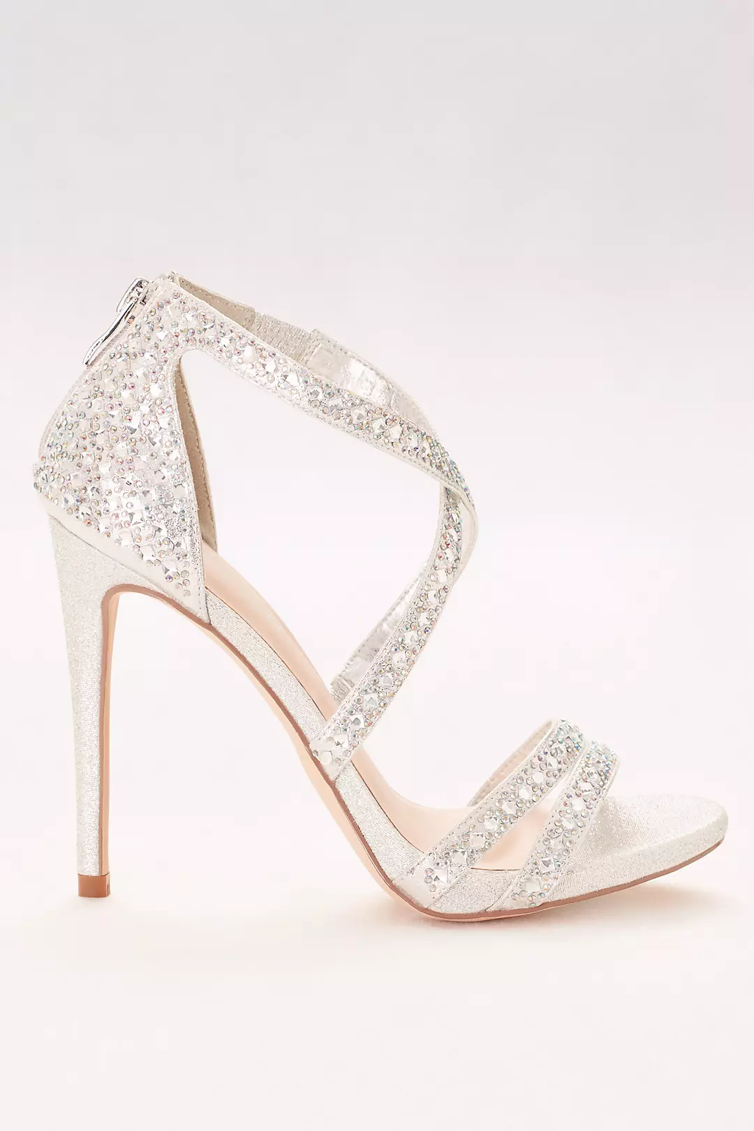 Crisscross Strappy Heels with Crystals Image 3