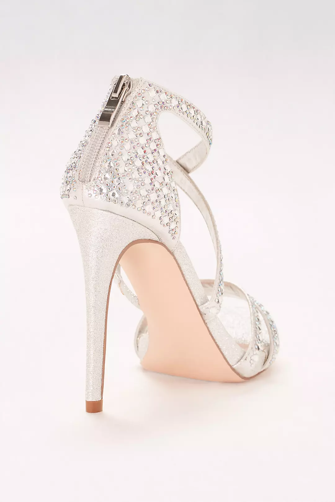 Crisscross Strappy Heels with Crystals Image 2