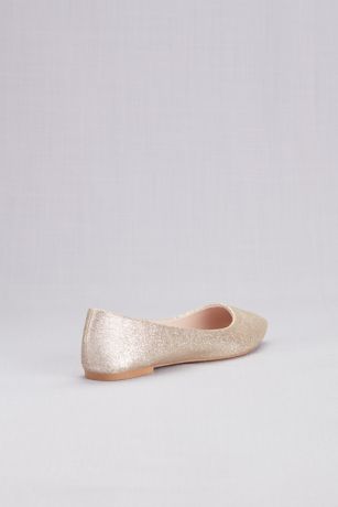 glitter pointed toe flats